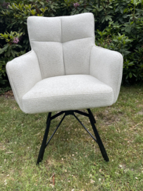 Eetstoel model Gido 01  Raven 22 Ivory  Draaibaar: 360 graden draaibaar - auto return Extreme korting