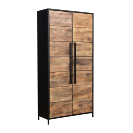 Barn  2 Deur  Cabinet  opbergkast Mango 100X40X200 tegen de  laagste prijs