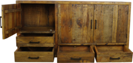BRENT WW  dressoir 160 cm massief oud hout