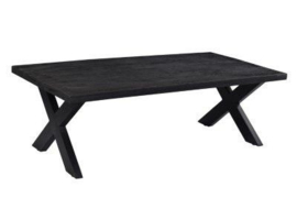 Cod Zwart Mangohout Eettafel 200 x 100 voor een scherpe prijs