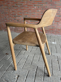 JEROEN Massief eetkamerstoel blank