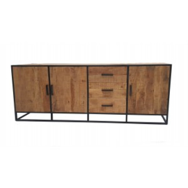 MADURAI DRESSOIR 215 cm. Een top kwaliteit van Mango Hout en metaal