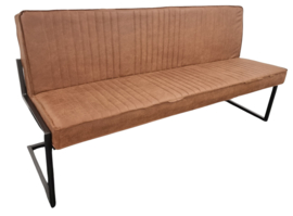 NICO eetbank Cognac micro leder  185 cm breed laagste prijs