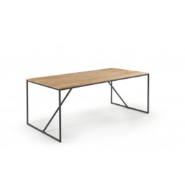 TOULON EETTAFEL 160 MASSIEF Mango hout