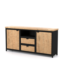 Cod Collectie Dressoir 2 Deur  + 2 laden Dressoir 180 breed Nat.  nu in de actie