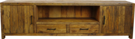 BRENT WW TV meubel 200 cm breed massief Oud hout uniek