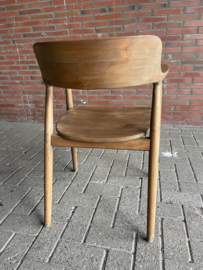 JEROEN Massief eetkamerstoel blank