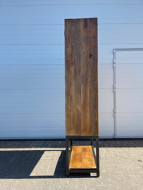FIRENZE vitrinekast  100 breed en 215 cm met smeedijzer