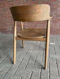 JEROEN Massief eetkamerstoel blank