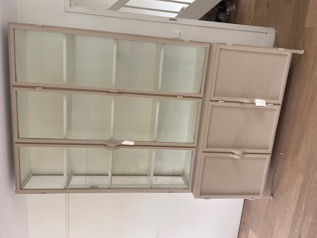 Como 142 3 deurenglas 3 deuren metaal kleur zand laagste prijs