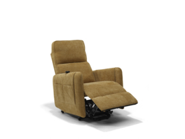 BORIS Opsta fauteuil Netstroom in Stof Mosterd 5 VOOR EEN ACTIE PRIJS