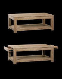 NOCK | salontafel modern design massief Teak | Nu in de actie