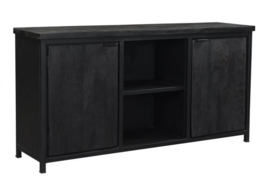 COD zwart Collectie dressoir 180 cm breed  Mango Metaal zonder lade in de actie