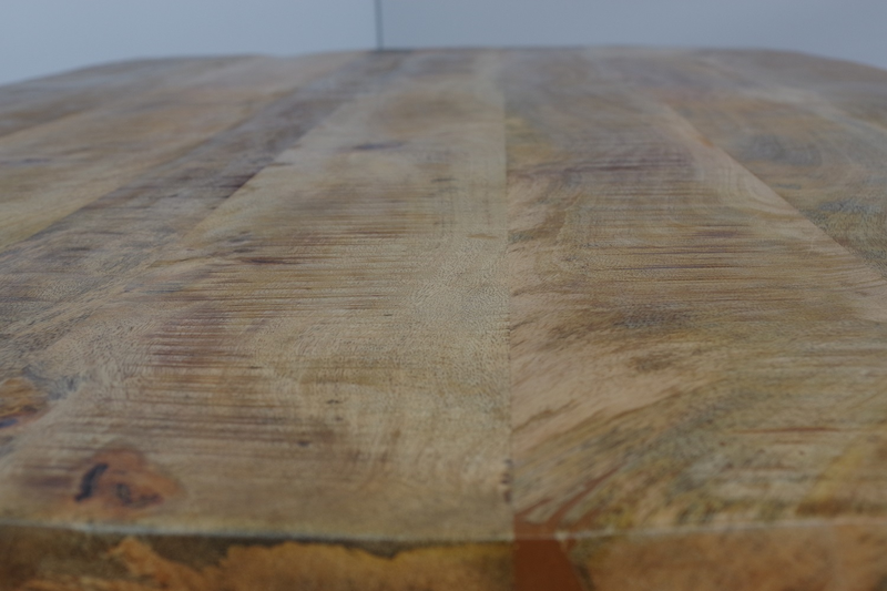 BODI eettafel ø 140 cm rond massief Mango met Matrix poot