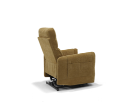 BORIS Opsta fauteuil Netstroom in Stof Mosterd 5 VOOR EEN ACTIE PRIJS