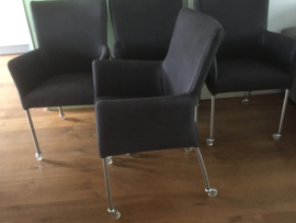 4 x Ray stoelen  voor € 400 armleggers comfort met SKATE wielen OPRUIMING