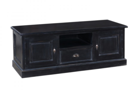 Black 1 * Tv-meubel model Black 1 Nieuw model Uitgevoerd in oud zwart 160 cm breed. Voor een scherpe  prijs .