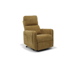 BORIS Opsta fauteuil Netstroom in Stof Mosterd 5 VOOR EEN ACTIE PRIJS