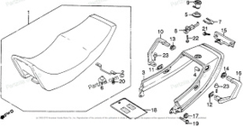 Honda 77332-mb2-000 RUBBER greep