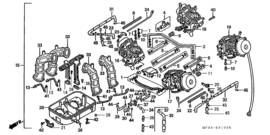 Honda ST1100 Carburateurs (buitenkant) 1990-... [1121zzjvb]