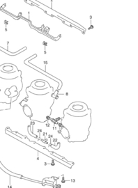 SEAL ingang of verbindingsbuisje RUBBER carburateur YAMAHA