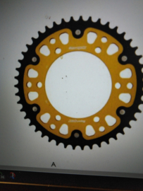 Suzuki Kettingset GSXR600 (97-00) GOUDkleur X-RING (klink schakel) [23zzbkw] [1124zzbws]