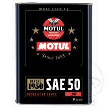 Motul Classic Oil SAE50 Blik 2L mineraal [ined]