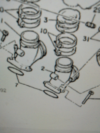 Pakking Oring Inlaatrubber Yamaha VMX1200 Vmax V-max