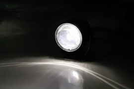 Breedstraler LED Ellipsoid Ø50mm lengte 75mm (zwarte metalen uitvoering) 