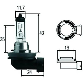 LAMP   H8 12v 35w (pgj 19-1)