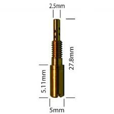 Stationair Sproeier 27.8mm Lang (Ø5 en Ø2.5mm)(m4 x..)