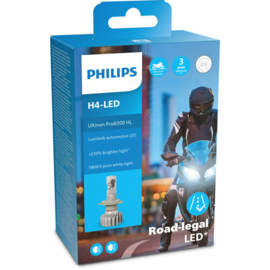 Lamp H4 LED GOEDGEKEURD! voor Motorfietsen [vdvkh5]