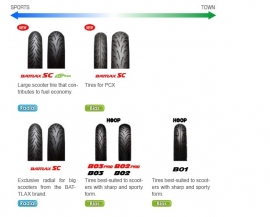 Scooterband 160/60hr15 SCr Bridgestone Achterband (b1606015s)