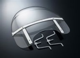 Windscherm compleet, voor 22mm en 25mm stuur.