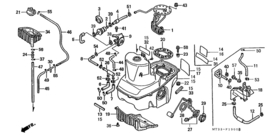 Honda ST1100 Benzinetank 1990-.... [1121zzjvb]