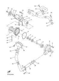 Waterpomp Yamaha R1 98-99 yR1