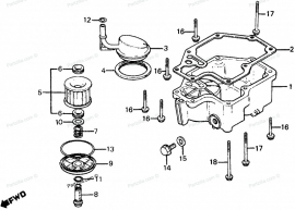 honda OLIEFILTER  () inbouw onderkant (Holfil000mc8) (....)