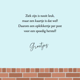Kaartje2go.nl | Beterschapskaart katten op een muurtje