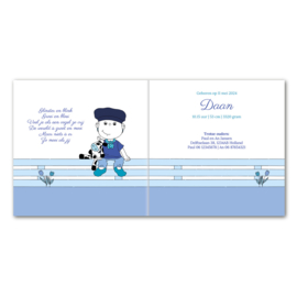 Greetsandgifts.nl | Geboortekaart delftsblauw-jongen