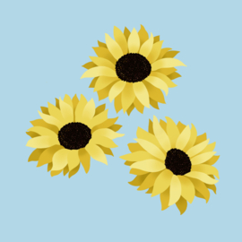 Kaartje2go.nl | Wenskaart Zonnebloemen