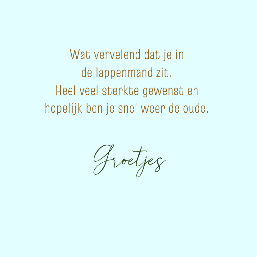 Kaartje2go.nl | Beterschapskaart kat rust uit in een boom