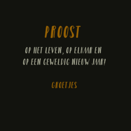 Nieuwjaarskaart | Proosten met bier