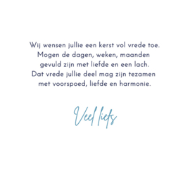 Kaartje2go.nl | Kerstkaart kerstbal met vredesduif