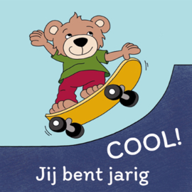 Greetsandgifts.nl | Verjaardagskaart beer op skateboard