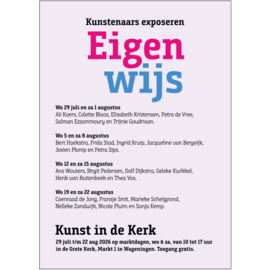 Flyer en poster Kunst in de kerk 2026