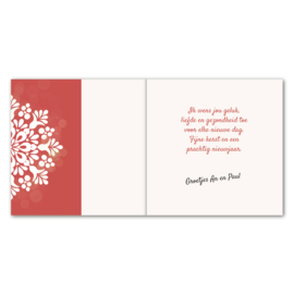 Greetsandgifts.nl | Kerstkaart Witte sneeuwster