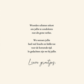 Kaartje2go.nl | Condoleance kaart met ondergaande zon en bloemen