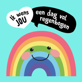 Verjaardagskaart | Regenboog