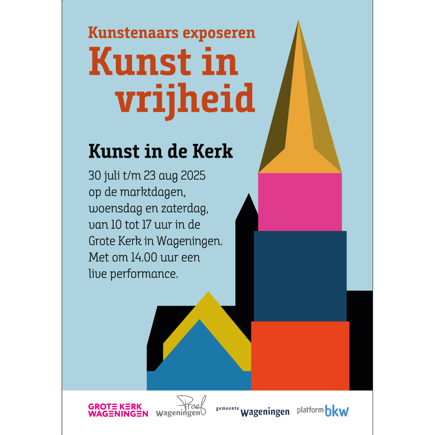 Flyer en poster Kunst in de kerk 2025