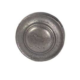 metalen knop rond plat